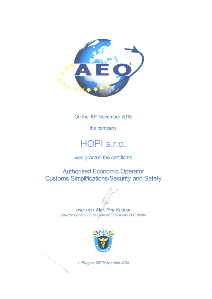 AEO — Authorised Economic Operator