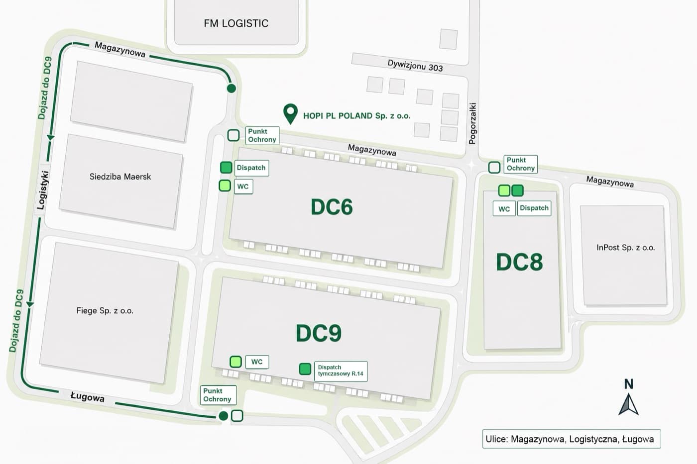 Mapa terenu — HOPI Mszczonów