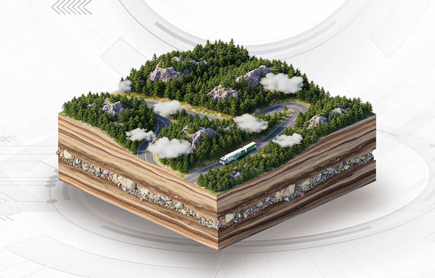 Isometric HOPI Logistics landscape visual